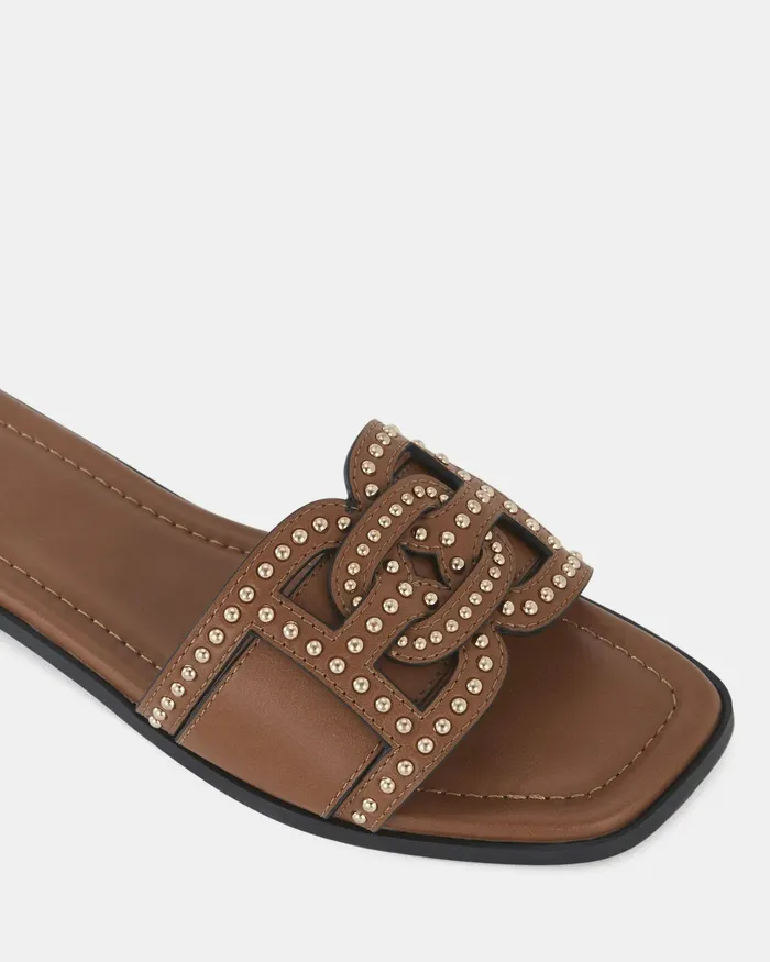 Women Slides NOVO Shoes SCANDI TAN Sandals