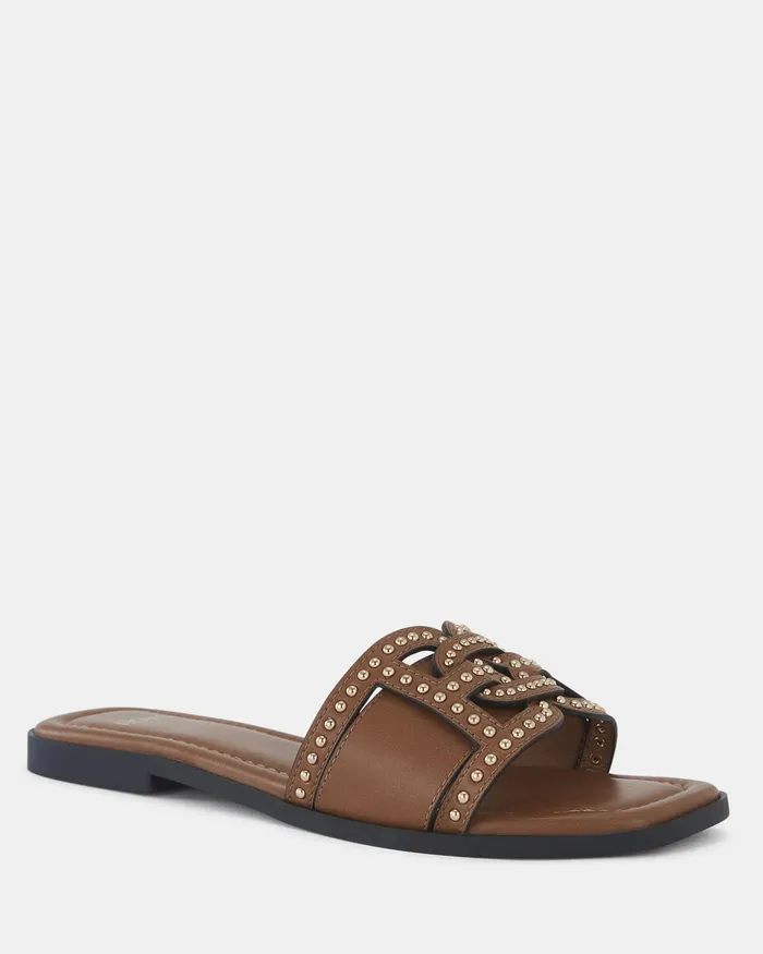 Women Slides NOVO Shoes SCANDI TAN Sandals