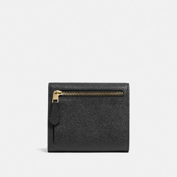 Women Small Wallets Coach Wyn Small Wallet Light Goldblack