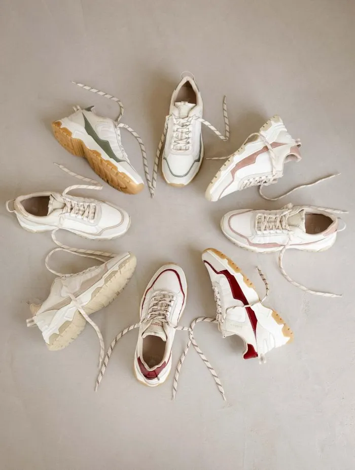Women Sneakers Bobbies Kiwa White and Glazed Sage Women Sneakers Bobbies Kiwa White and Glazed Sage