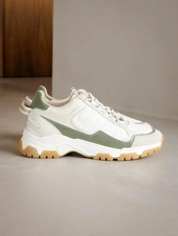 Women Sneakers Bobbies Kiwa White and Glazed Sage Women Sneakers Bobbies Kiwa White and Glazed Sage