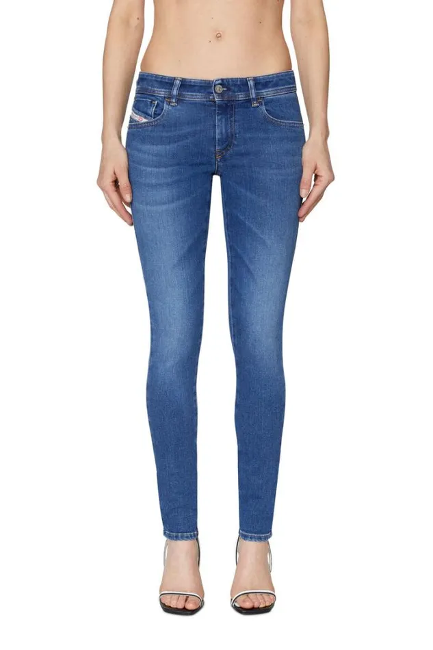 Women Super Skinny Jeans 2018 SlandyLow 09c21 Medium Blue Diesel Super Skinny Women Super Skinny Jeans 2018 SlandyLow 09c21 Medium Blue Diesel Super Skinny