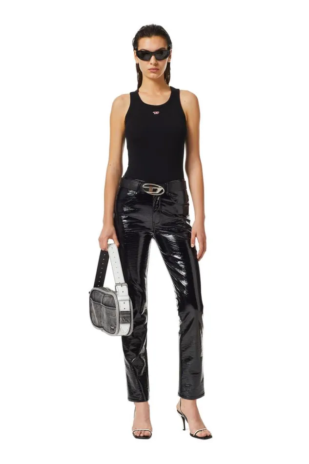 Women TAnkyD Black Diesel Tshirts And Tops