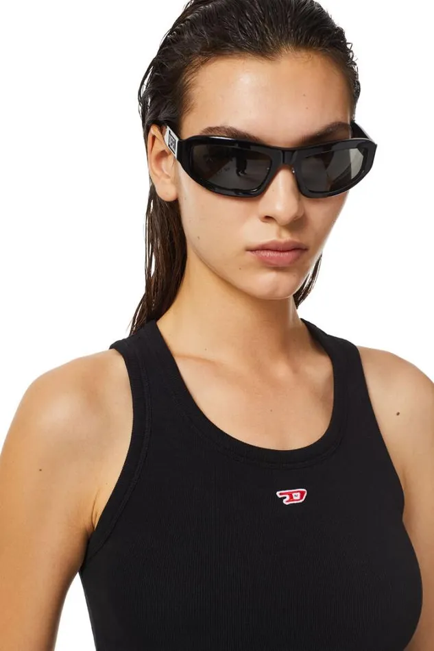 Women TAnkyD Black Diesel Tshirts And Tops