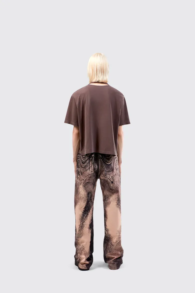 Women TShirt Dusty Brown Organic Cotton TShirt Camper Jersey Women TShirt Dusty Brown Organic Cotton TShirt Camper Jersey