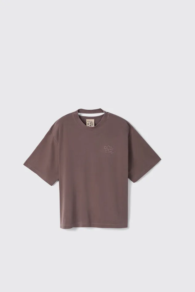 Women TShirt Dusty Brown Organic Cotton TShirt Camper Jersey Women TShirt Dusty Brown Organic Cotton TShirt Camper Jersey