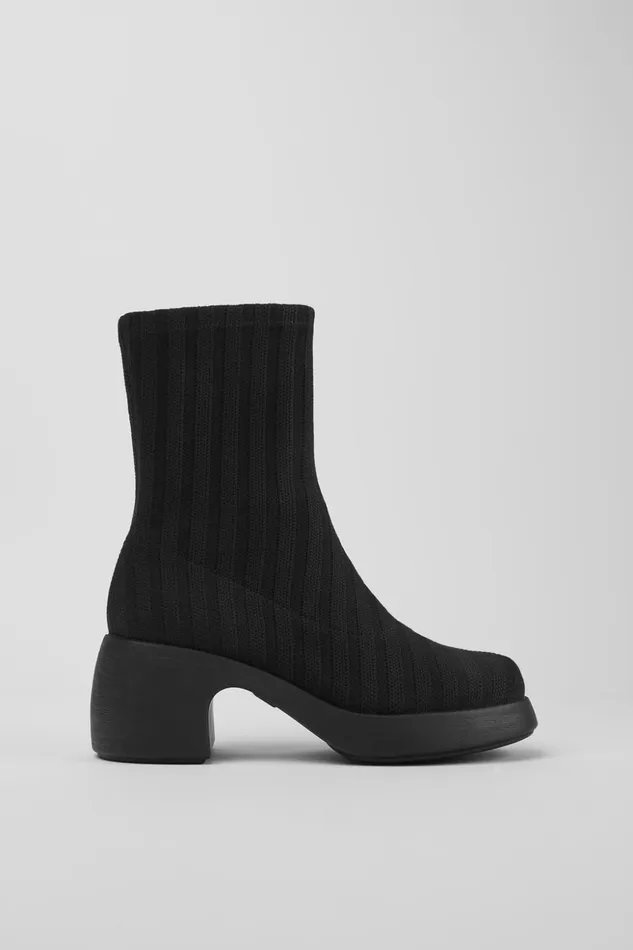 Women Thelma TENCEL Black TENCEL Lyocell Boots Camper Ankle Boots Women Thelma TENCEL Black TENCEL Lyocell Boots Camper Ankle Boots
