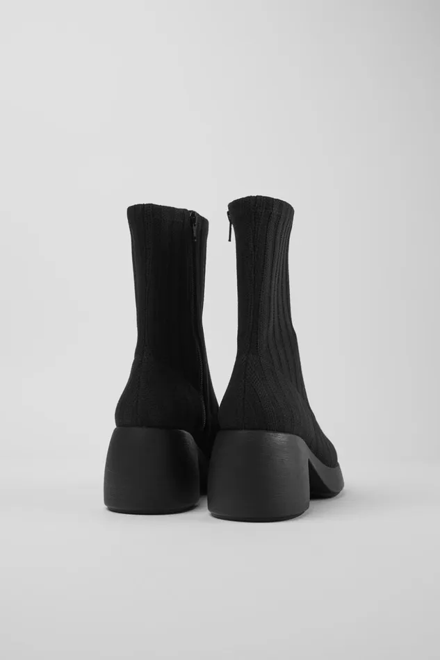 Women Thelma TENCEL Black TENCEL Lyocell Boots Camper Ankle Boots Women Thelma TENCEL Black TENCEL Lyocell Boots Camper Ankle Boots