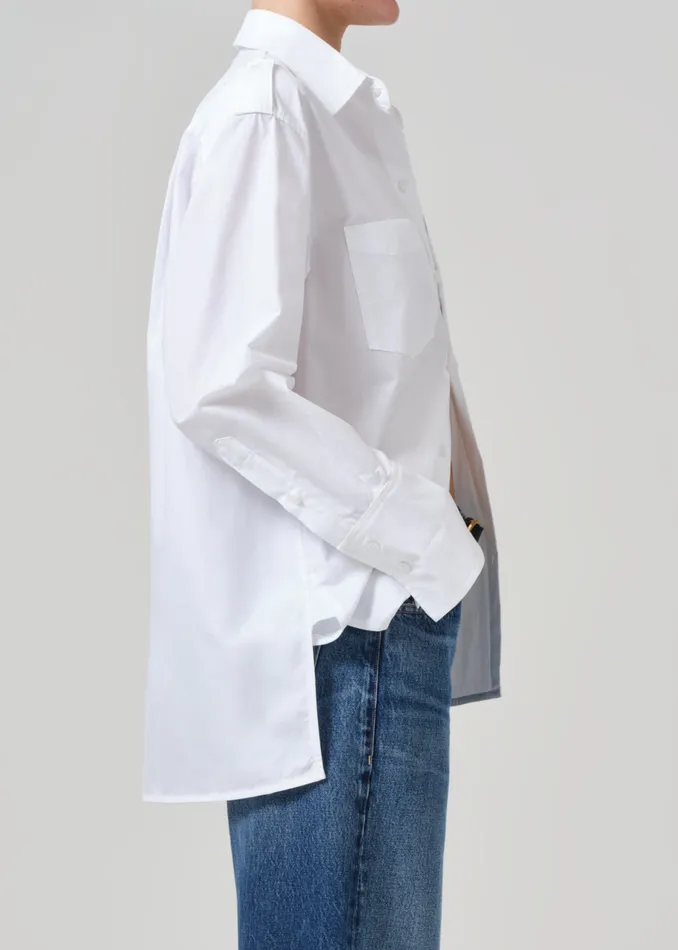 Women Tops Citizens Of Humanity Ari Shirt In White