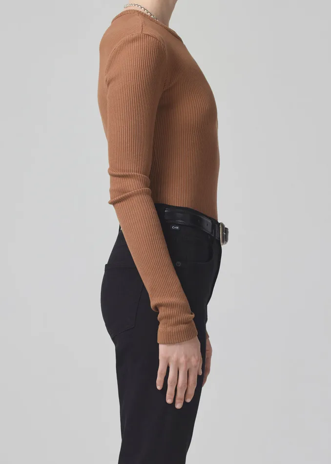 Women Tops Citizens Of Humanity Bina Crewneck In Honey