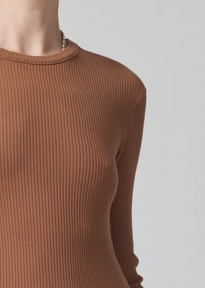 Women Tops Citizens Of Humanity Bina Crewneck In Honey
