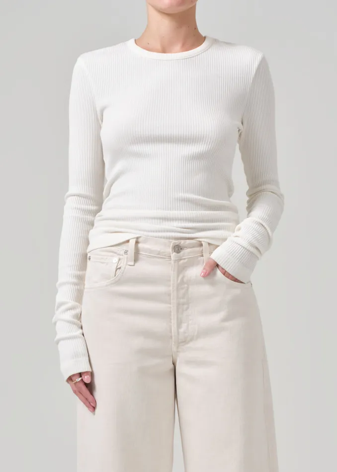 Women Tops Citizens Of Humanity Bina Crewneck In Pashmina