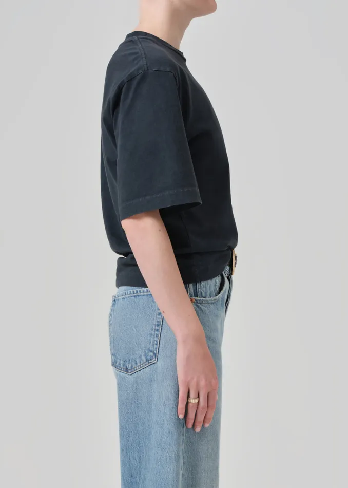 Women Tops Citizens Of Humanity Goldie Tee In Washed Black