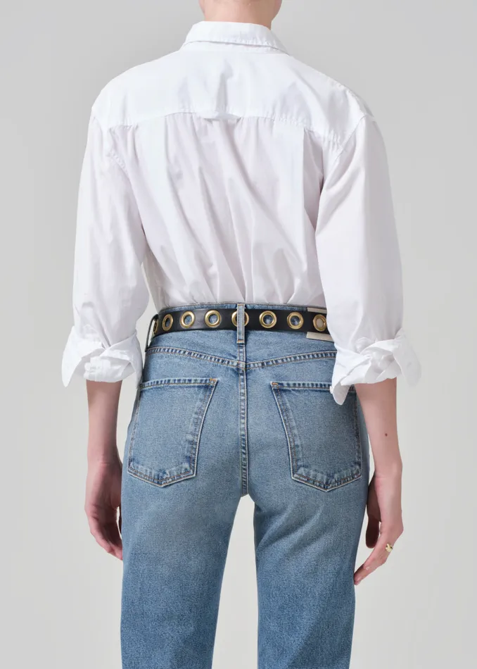 Women Tops Citizens Of Humanity Kayla Shrunken Shirt In Optic White