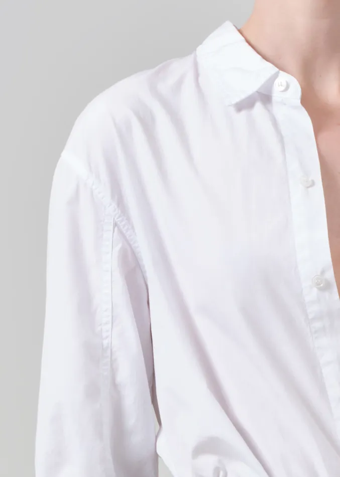 Women Tops Citizens Of Humanity Kayla Shrunken Shirt In Optic White