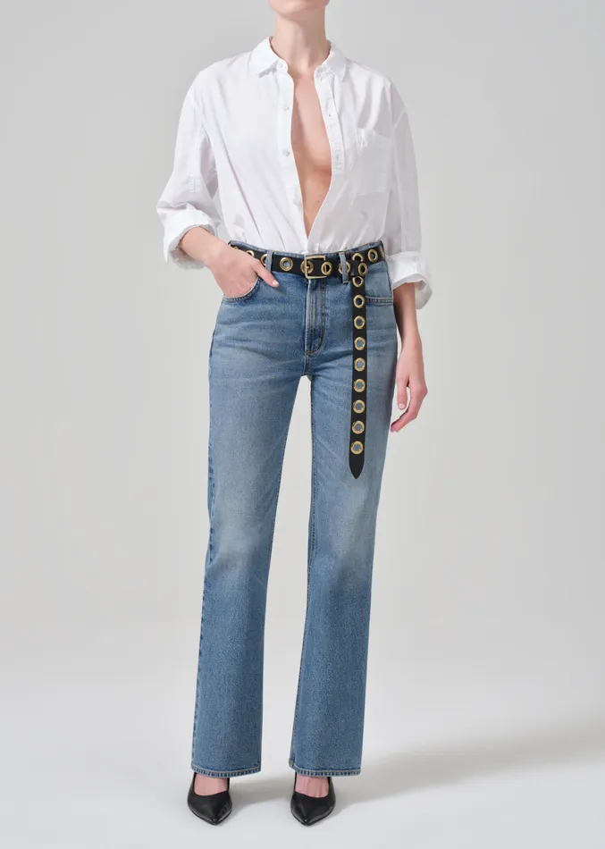 Women Tops Citizens Of Humanity Kayla Shrunken Shirt In Optic White