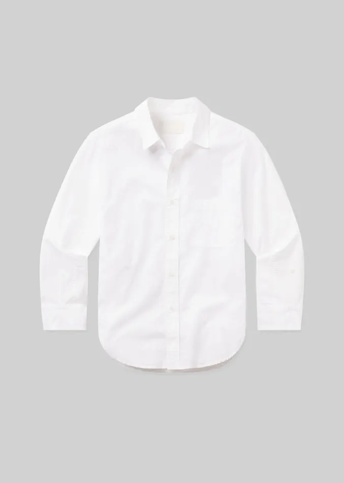 Women Tops Citizens Of Humanity Kayla Shrunken Shirt In Optic White