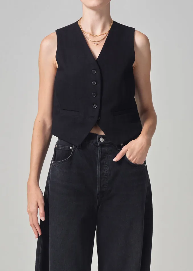 Women Tops Citizens Of Humanity Sierra Vest In Black