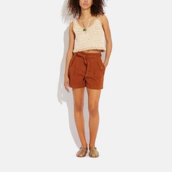 Women Tops Coach Neutral Knit Tank Neutral