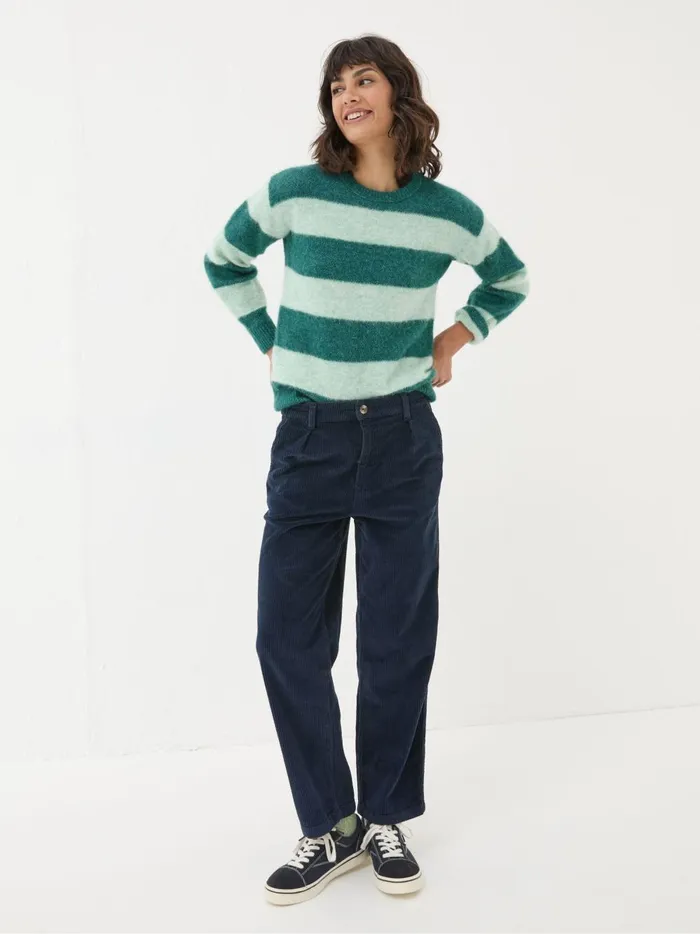 Women Trousers and Leggings Fat Face Navy Cinnamon Cord Trousers