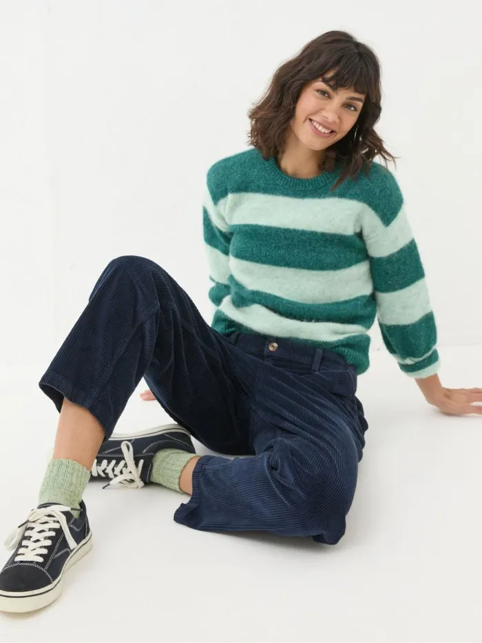 Women Trousers and Leggings Fat Face Navy Cinnamon Cord Trousers