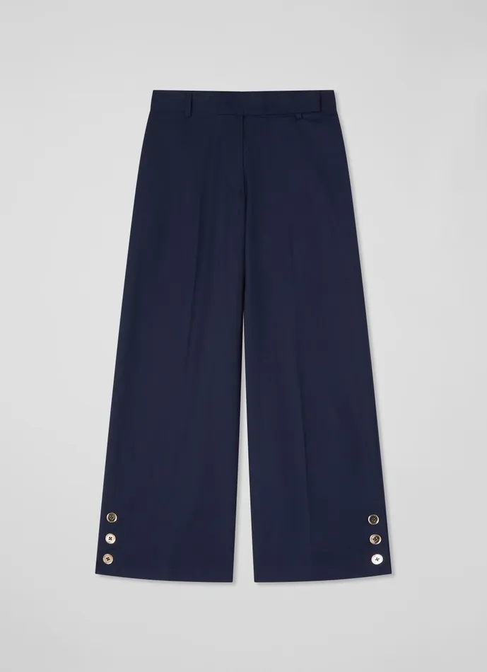 Women Trousers LKBennett Keaton Navy WideLeg Cropped Trousers Navy Women Trousers LKBennett Keaton Navy WideLeg Cropped Trousers Navy