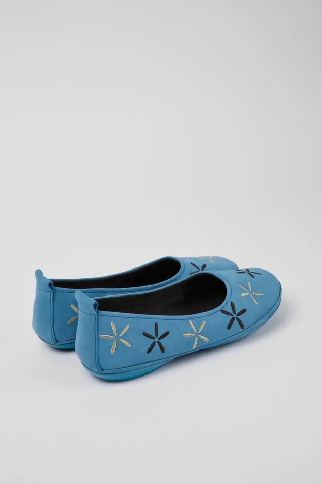 Women Twins Blue Nubuck Ballerinas Camper Ballerinas Women Twins Blue Nubuck Ballerinas Camper Ballerinas
