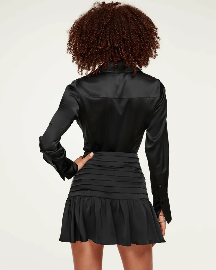 Women Victoria Button Down Blouse Black Ramy Brook Tops Women Victoria Button Down Blouse Black Ramy Brook Tops