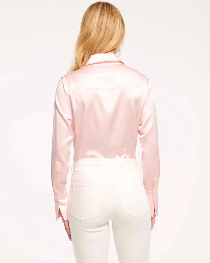 Women Victoria Button Down Blouse Sandstone Ramy Brook Tops Women Victoria Button Down Blouse Sandstone Ramy Brook Tops