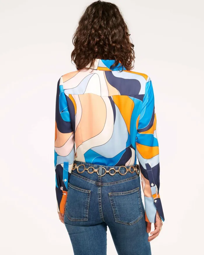 Women Victoria Button Down Blouse Sandstone Ramy Brook Tops Women Victoria Button Down Blouse Sandstone Ramy Brook Tops