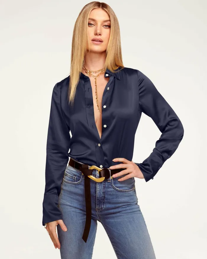 Women Victoria Button Down Blouse Sandstone Ramy Brook Tops Women Victoria Button Down Blouse Sandstone Ramy Brook Tops
