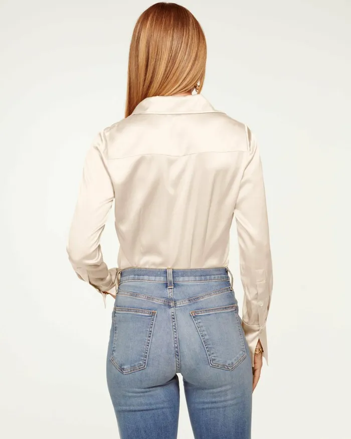 Women Victoria Button Down Blouse Sandstone Ramy Brook Tops Women Victoria Button Down Blouse Sandstone Ramy Brook Tops