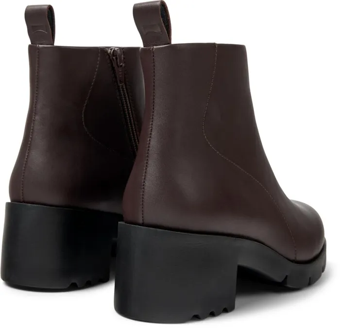 Women Wanda Brown Leather Boots Camper Ankle Boots Women Wanda Brown Leather Boots Camper Ankle Boots