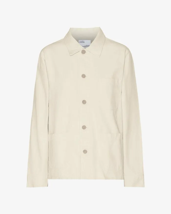 Women Workwear Jackets Colorful Standard Organic Workwear Jacket Ivory White