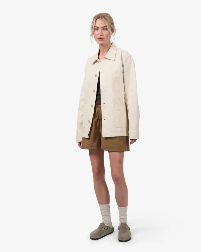 Women Workwear Jackets Colorful Standard Organic Workwear Jacket Ivory White