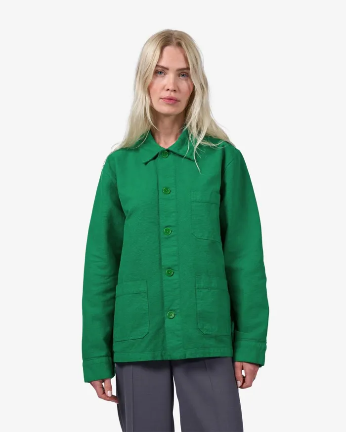 Women Workwear Jackets Colorful Standard Organic Workwear Jacket Kelly Green