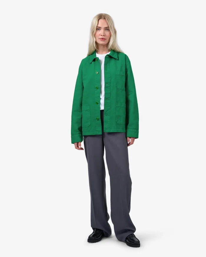 Women Workwear Jackets Colorful Standard Organic Workwear Jacket Lava Grey