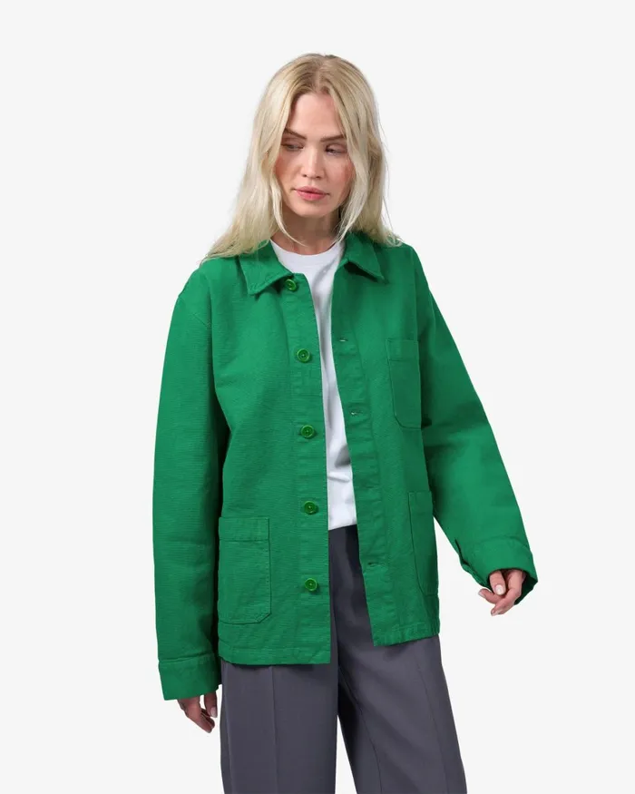 Women Workwear Jackets Colorful Standard Organic Workwear Jacket Lava Grey