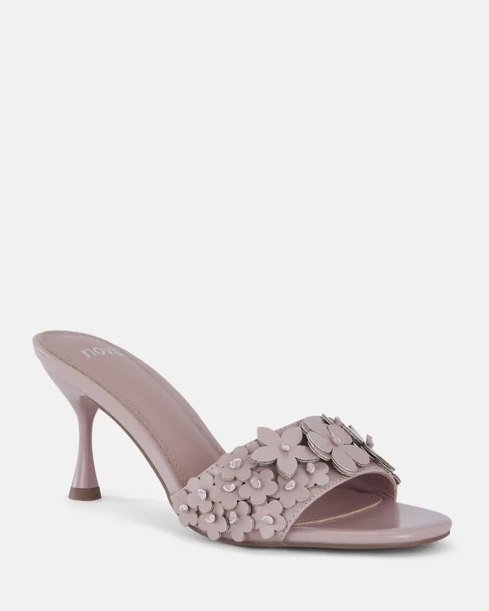 Women YEARNING PEACH Open Toe Heels Party NOVO Shoes