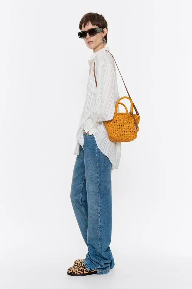 Yellow Plaited Shopper Bag Yellow Women Bimba Y Lola Crossbody Bags Yellow Plaited Shopper Bag Yellow Women Bimba Y Lola Crossbody Bags