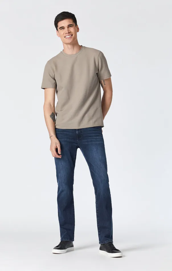 Zach Straight Leg In Mid Tonal Ink Williamsburg Men Mavi Jeans Denim