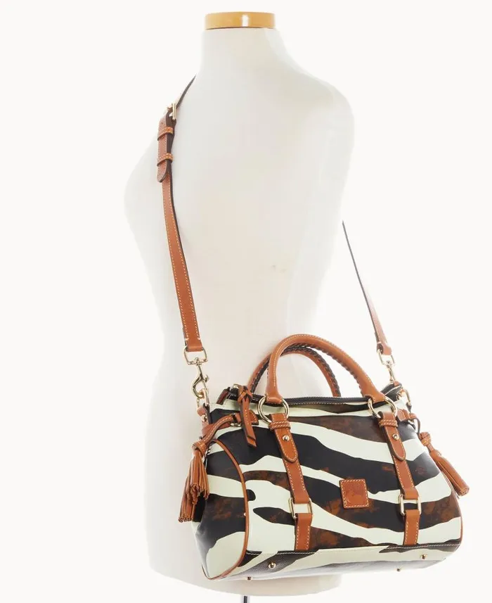 Zebra Leather Satchel Zebra Woman Dooney and Bourke Satchels Zebra Leather Satchel Zebra Woman Dooney and Bourke Satchels